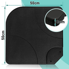 SWANEW Sonnenschirmständer Schirmständer Ständer Schirmhalter 4er-Set Quad für für Ampelschirm befüllbar