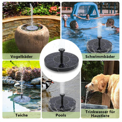Swanew SolarPumpe solar springbrunnen Fontäne Teichpumpe Teich Wasserspiel 16cm kleiner
