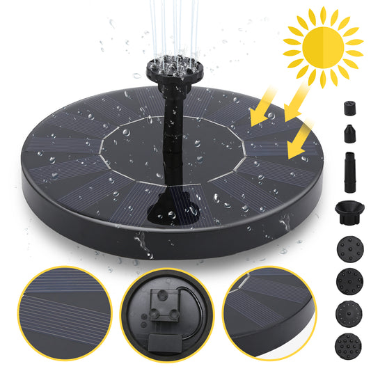 Swanew SolarPumpe solar springbrunnen Fontäne Teichpumpe Teich Wasserspiel 16cm kleiner